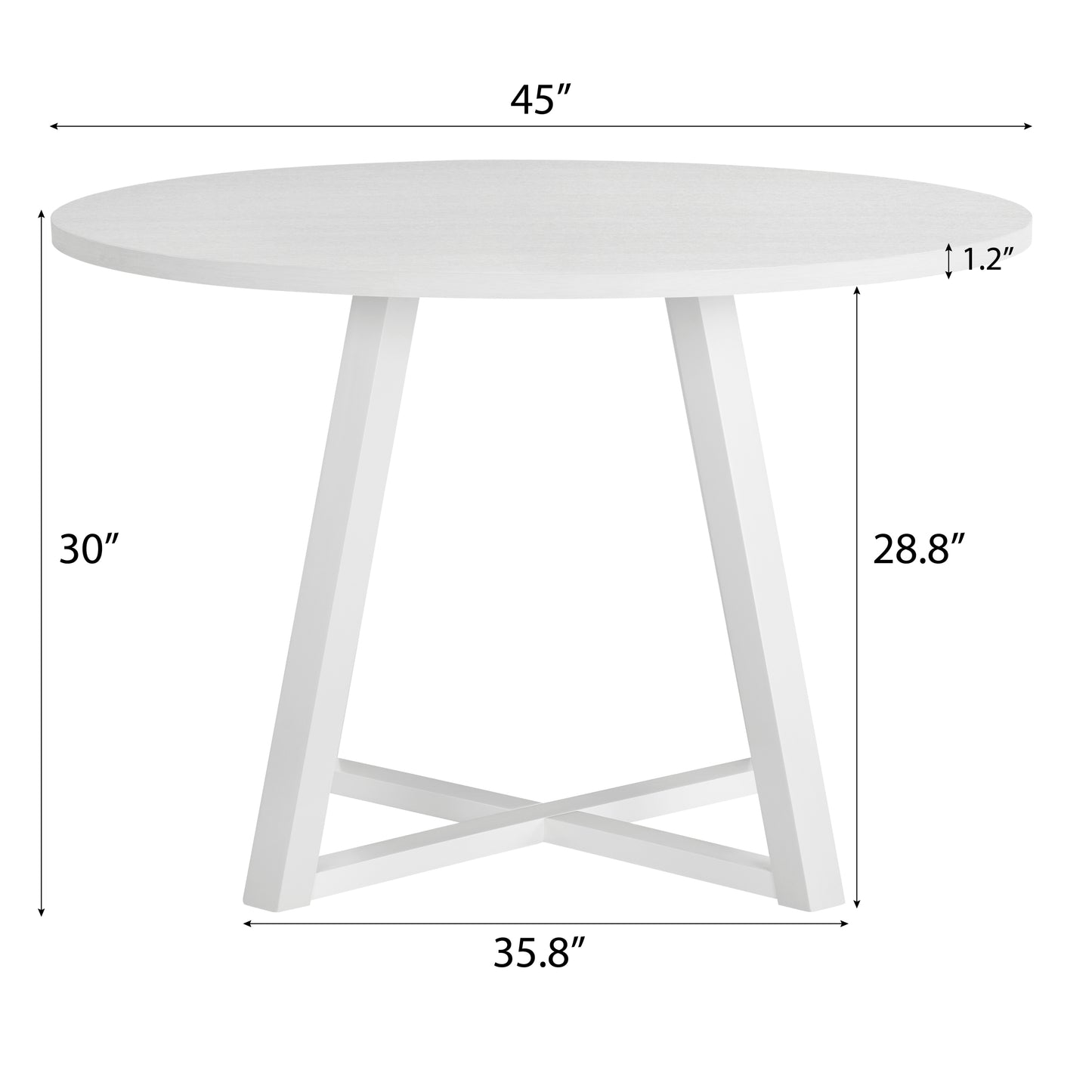 Napa Contemporary Velvet Round Dining Table