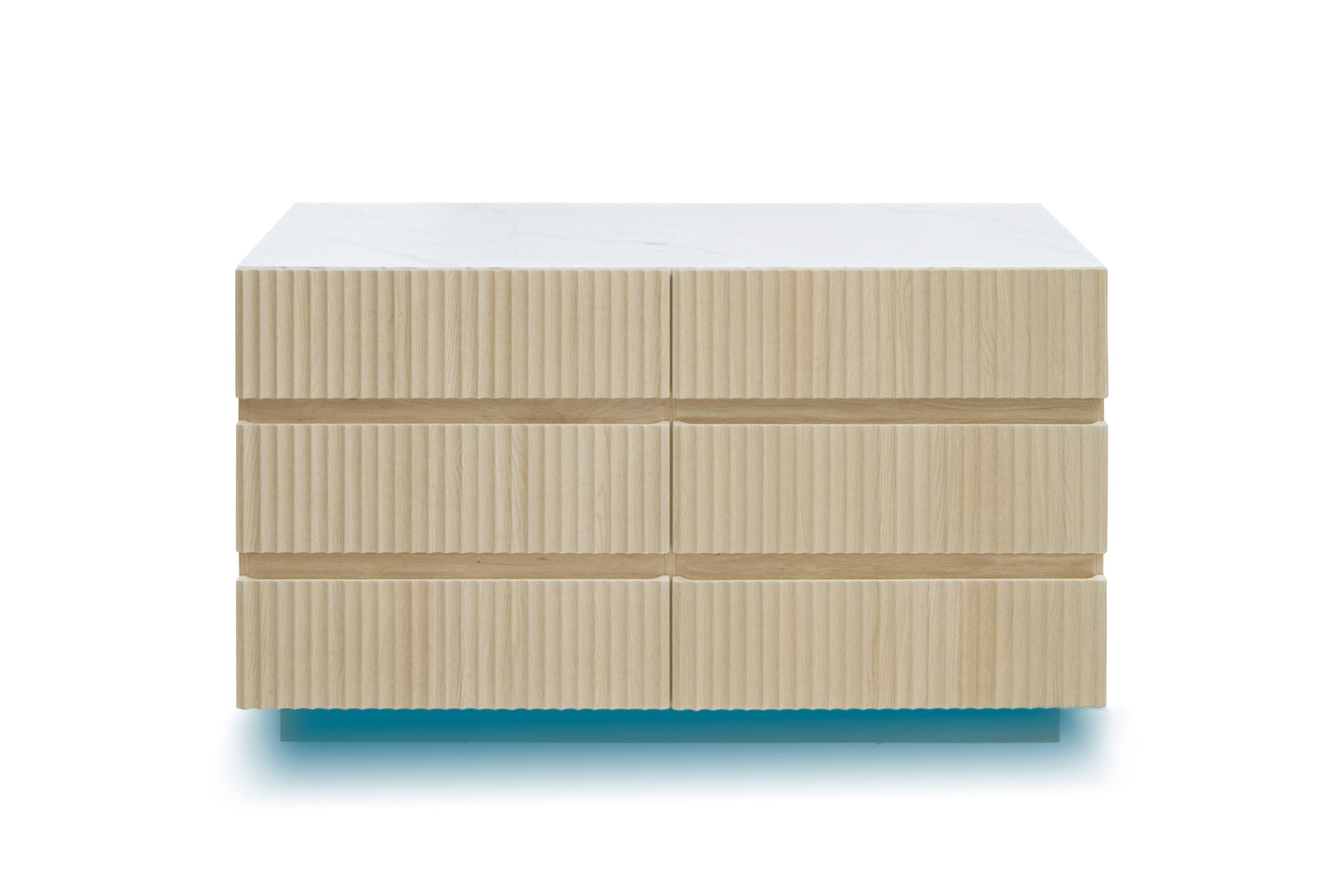 Eda Modern Velvet Chest of Drawers