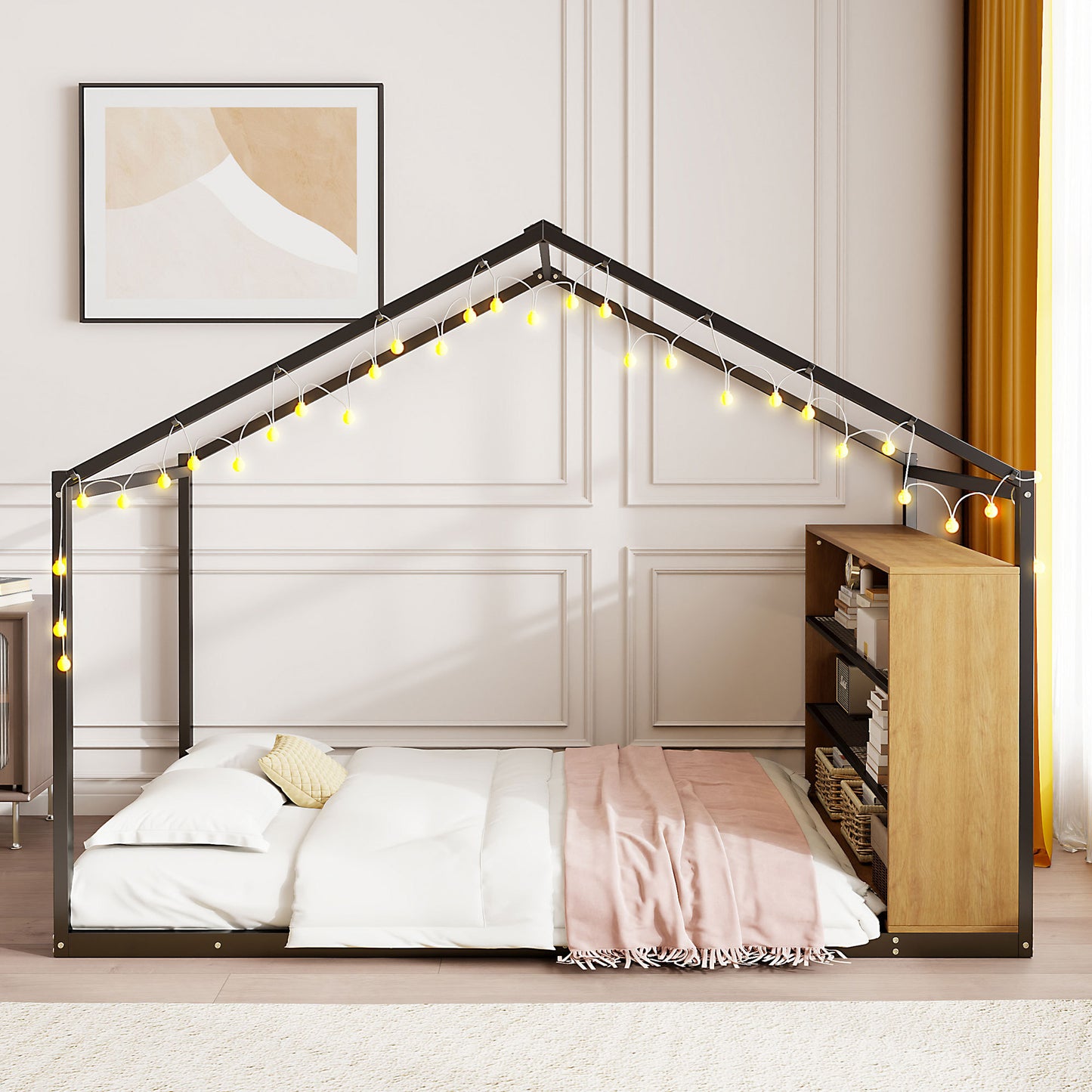 Bartholomew Industrial Metal House Bed Frame