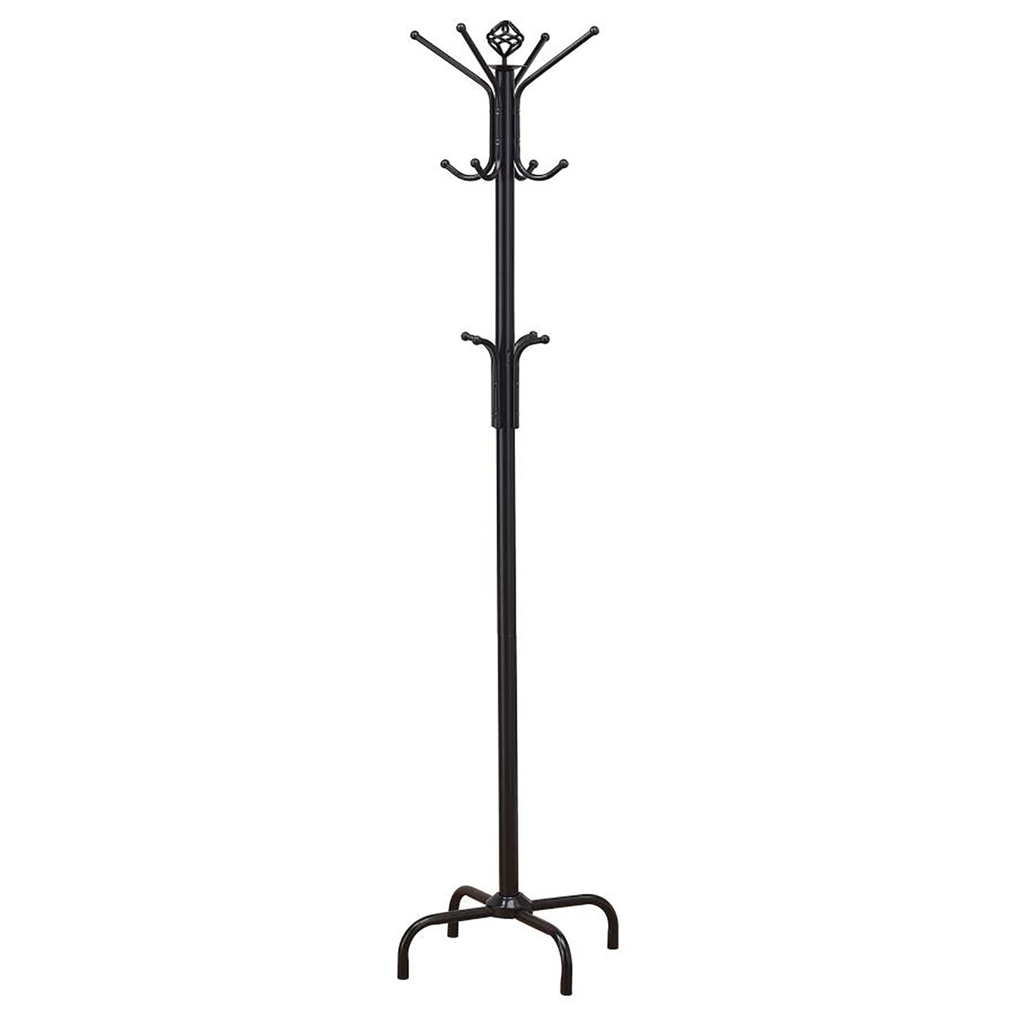 Kingsly Traditional Black Metal Coat Rack