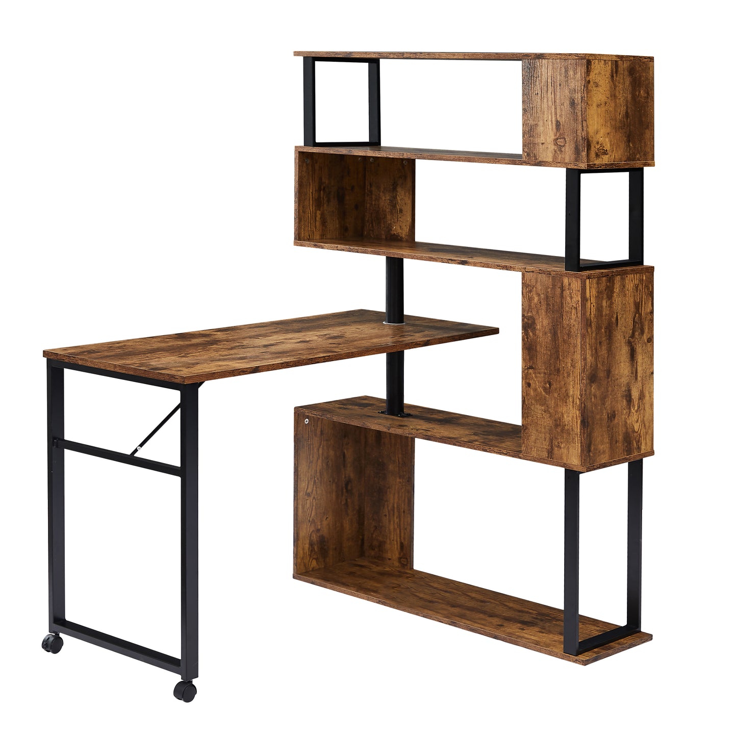 Somerset Modern Tiger L-Shaped Office Desk