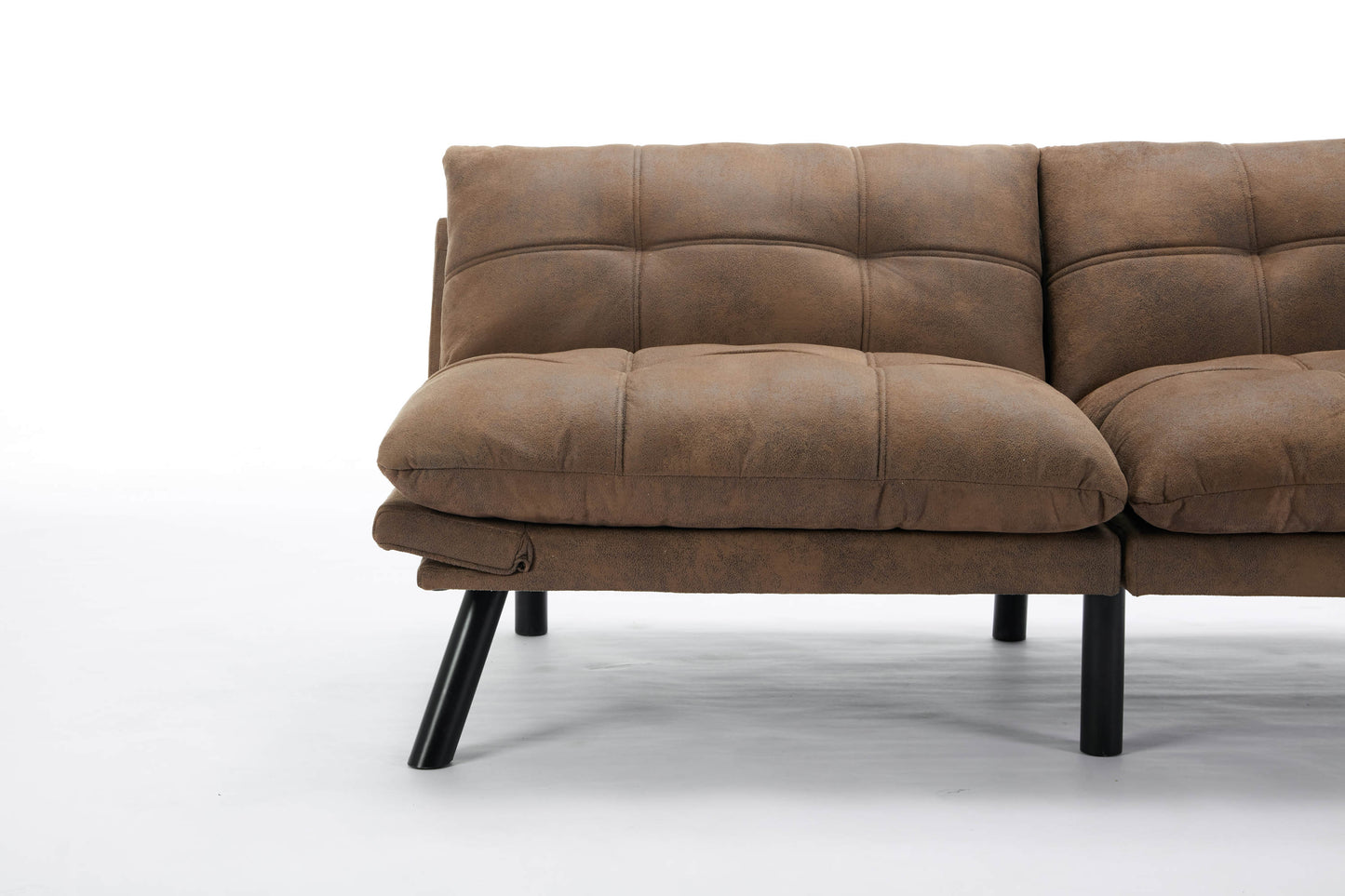 Kingsly Modern Leather Convertible Sofa Bed