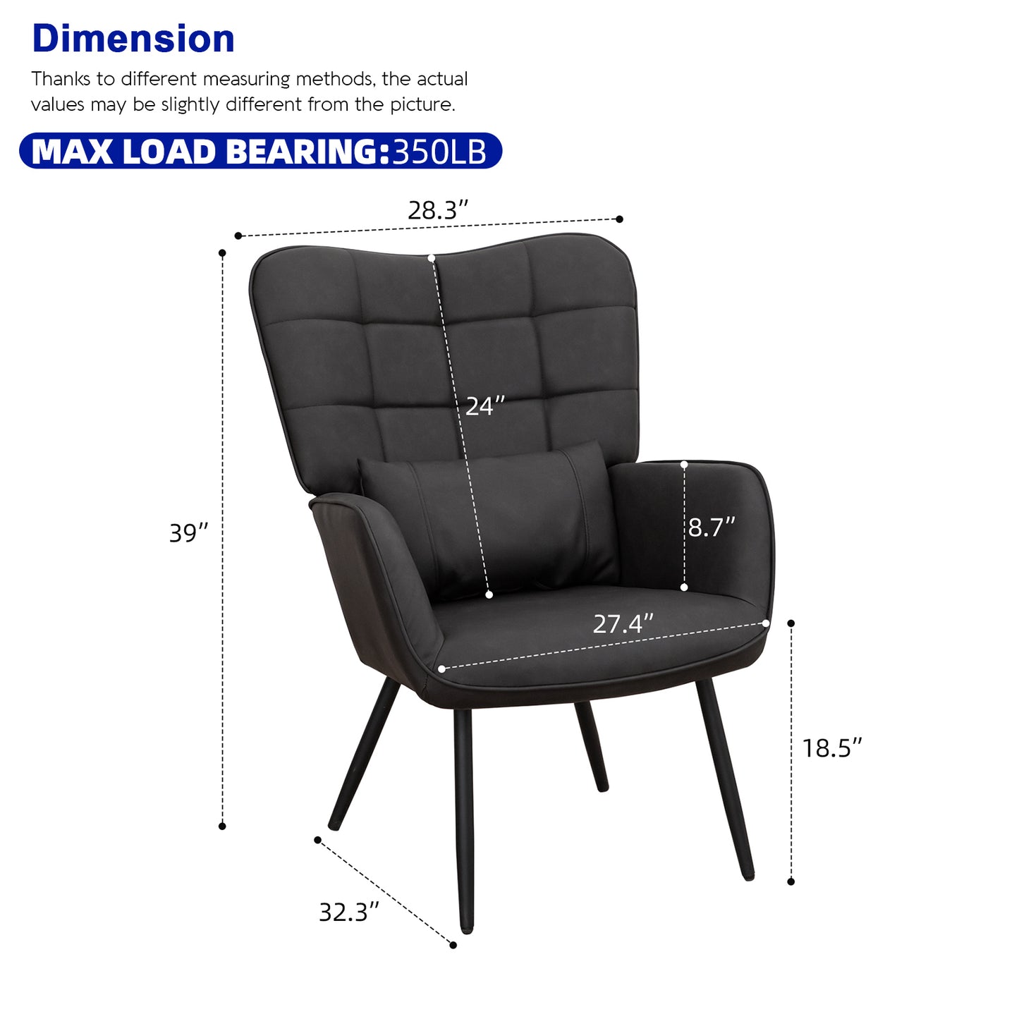 Calista Mid-Century Padded Accent Chair
