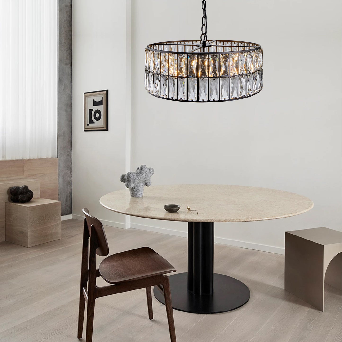 Marcel Industrial Crystal Drum
