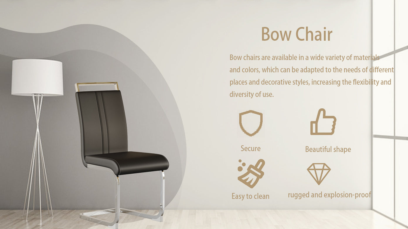 Lula Modern C-shaped PU Leather Chairs