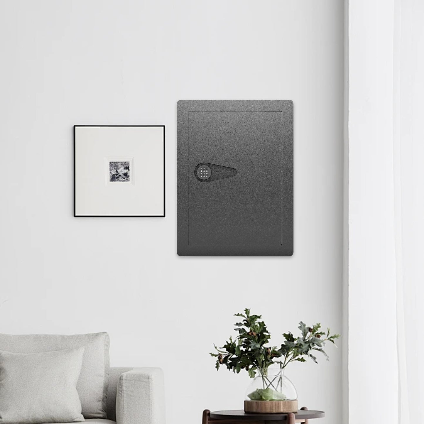 Silverleaf Modern Hidden Wall Safe