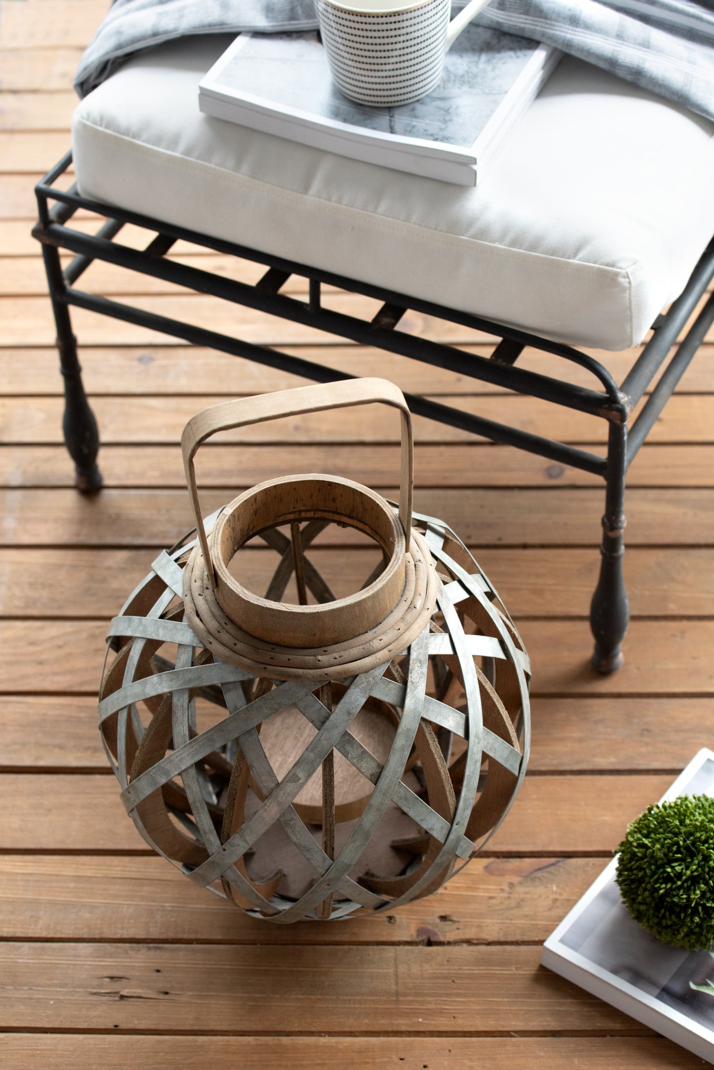 Lazzareschi Craftsman Wooden Lantern Decorative Light