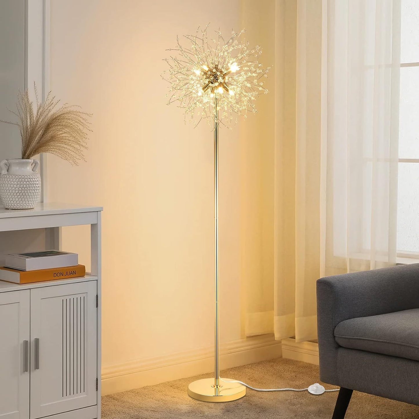 Calista Modern Crystal Floor Lamp