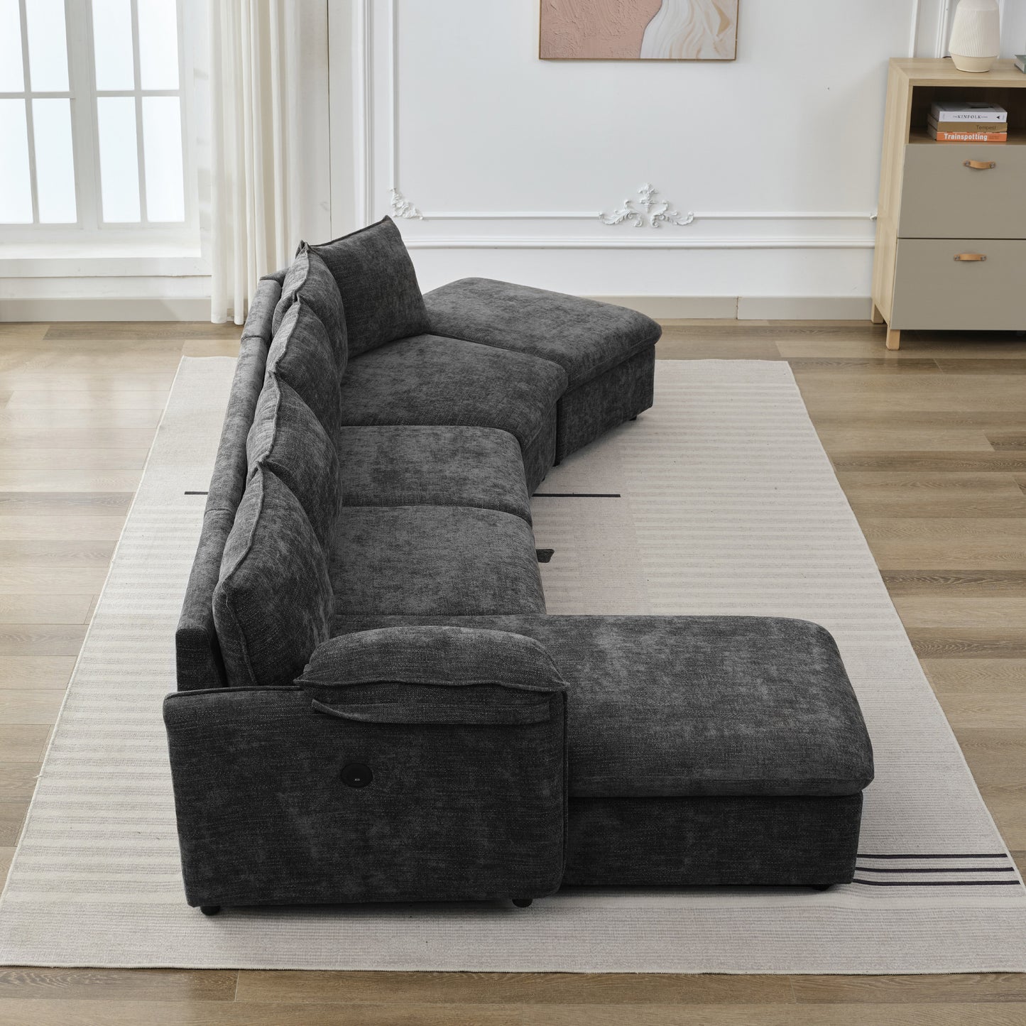 Sonoma Modern Pull-out Couch Sectional