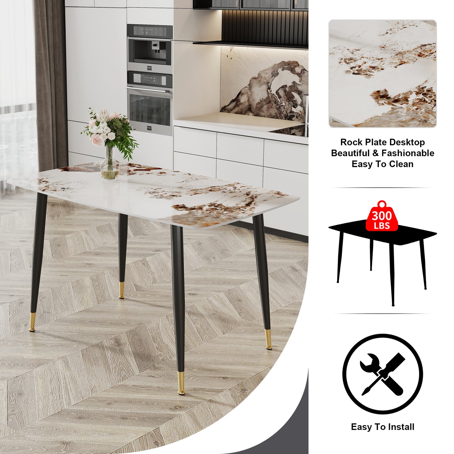 Bartholomew Modern Lunar Dining Table
