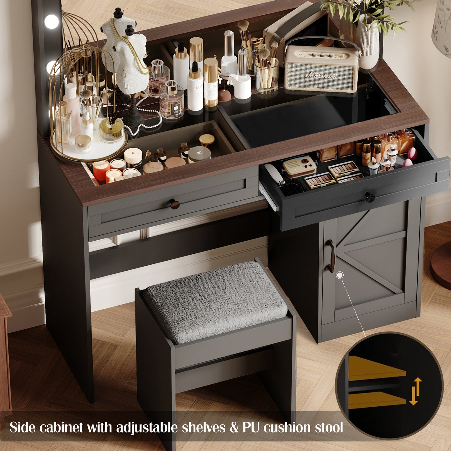 Ghivi Modern Vanity Dressing Desk