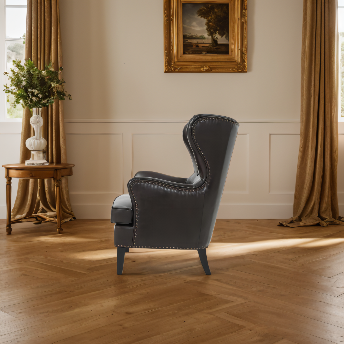Bartholomew Traditional Elegant High Back Chair