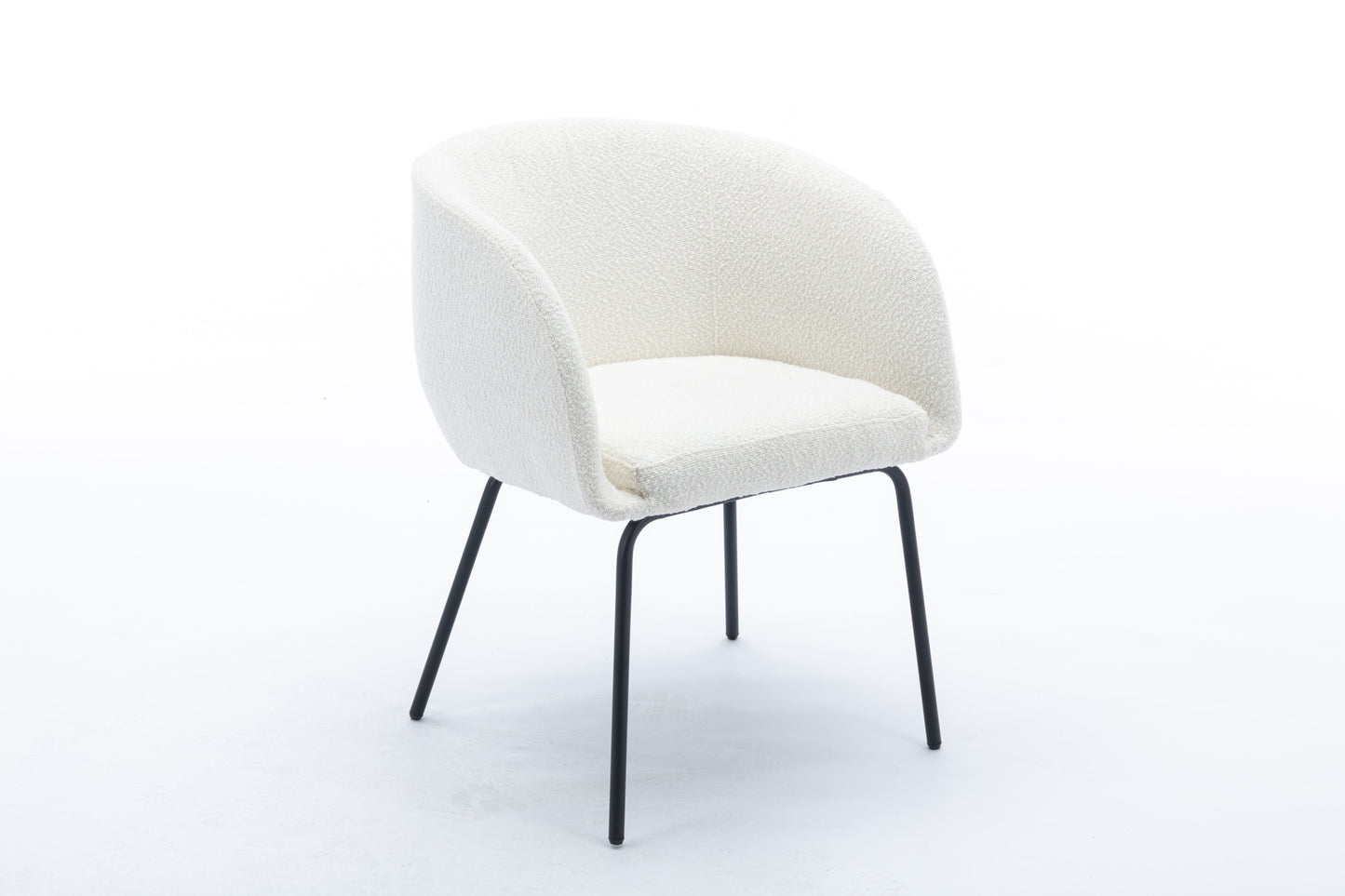 Emery Modern Boucle Fabric Dining Chair