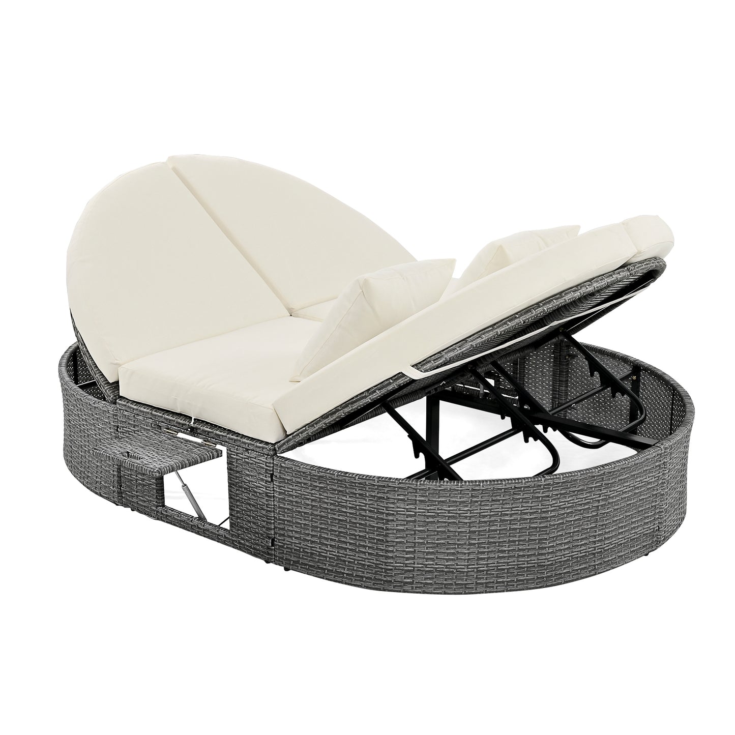 Centerville Modern Chaise Rattan Sun Daybed