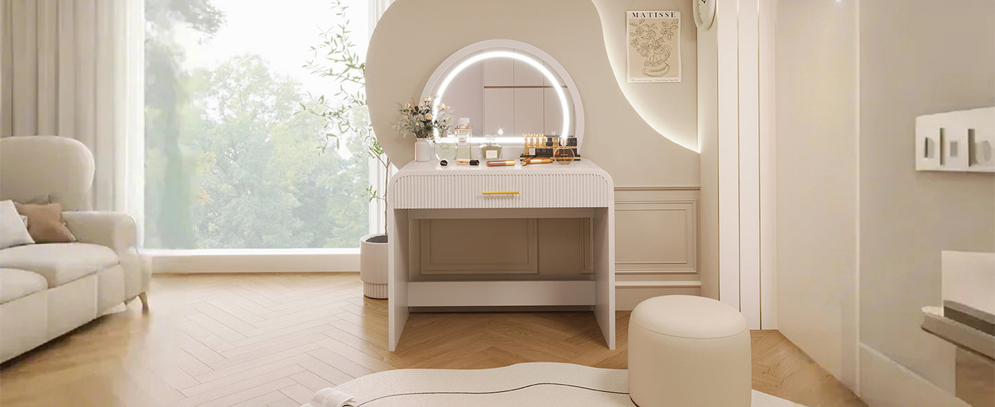 Mission Modern Makeup Vanity with Touch