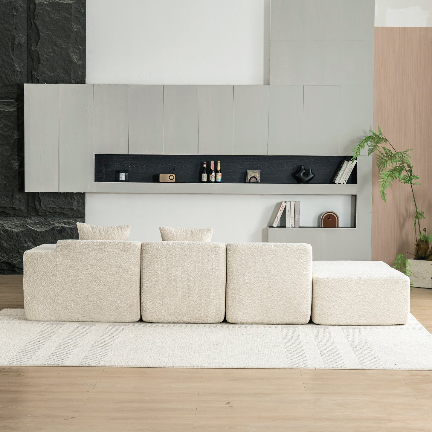Luz Contemporary Sectional Sofa Set