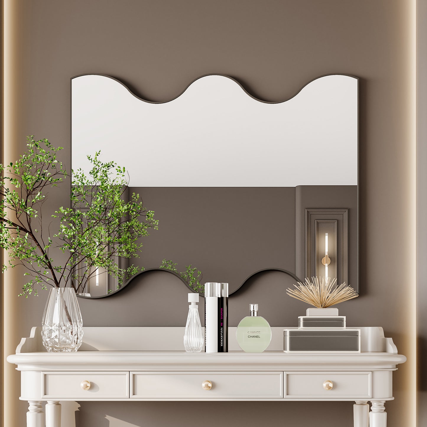 Napa Contemporary Rectangular Vanity Mirror