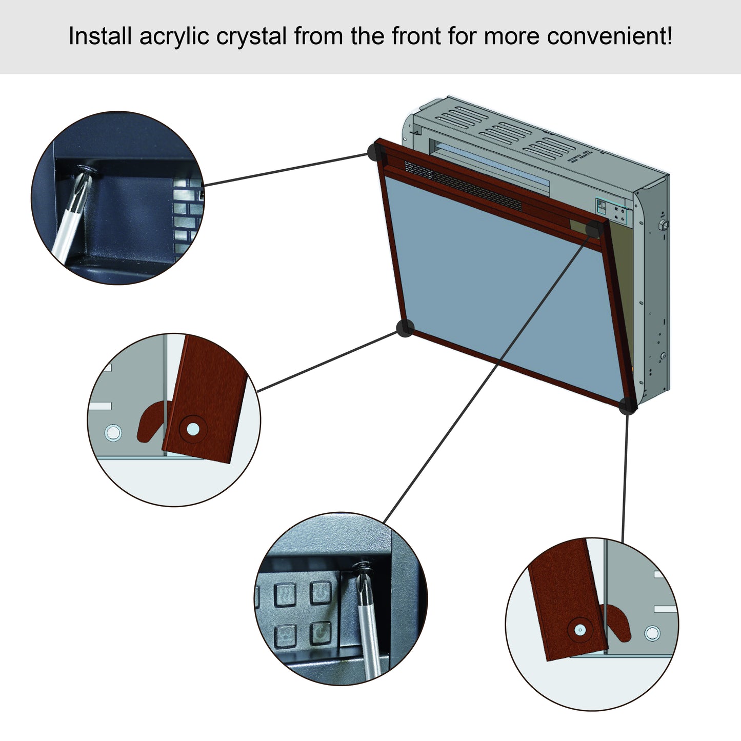 Fremont Contemporary Electric Fireplace Insert