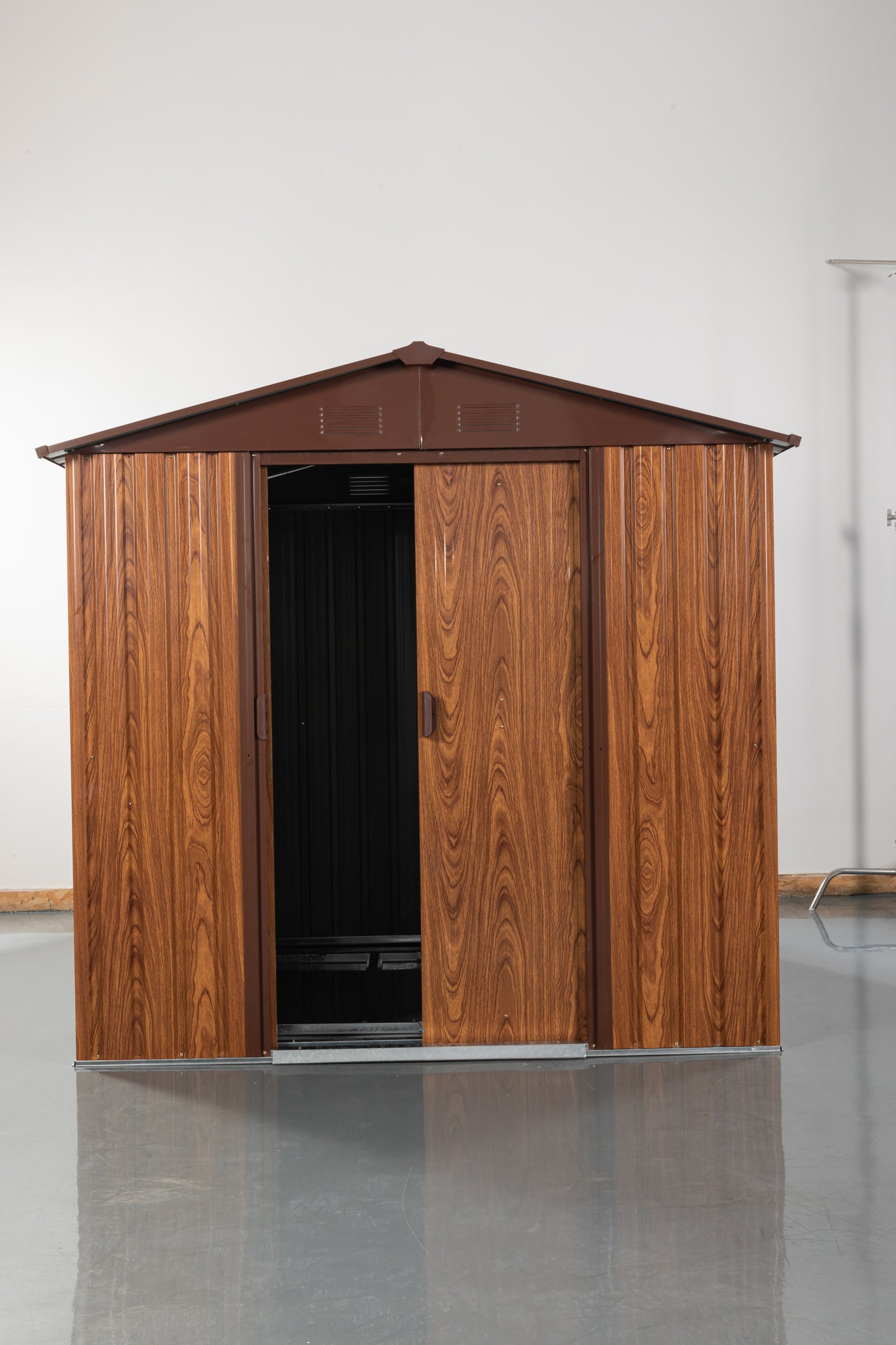 Calista Industrial Outdoor Metal Storage Shed
