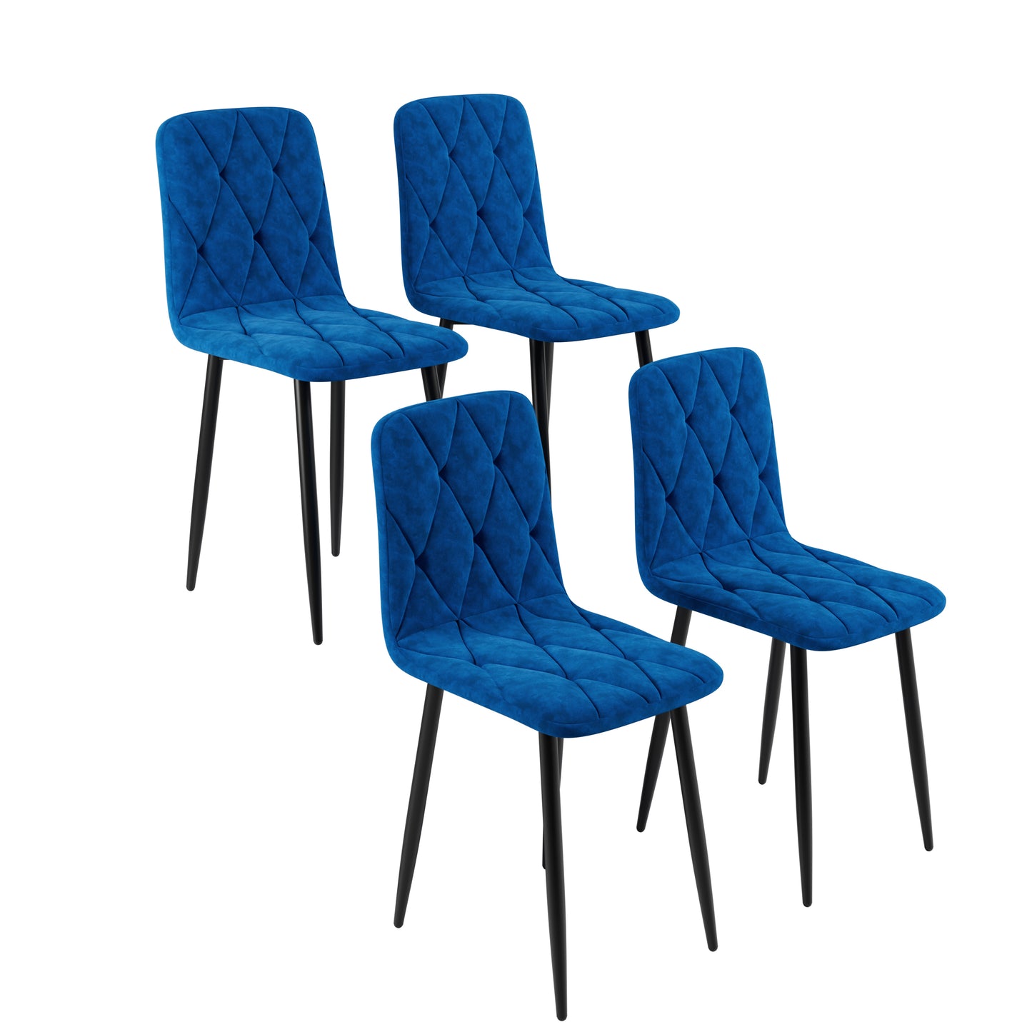 Westport Modern Velvet Upholstered Dining Chairs