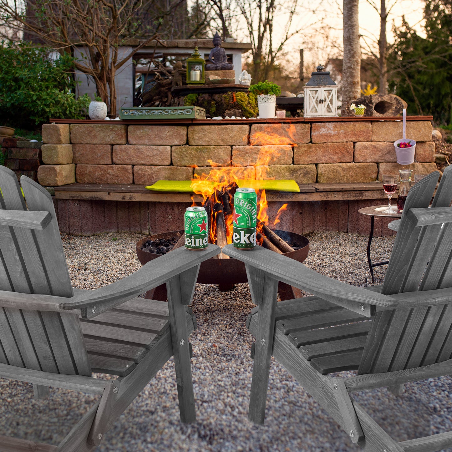 Emery Craftsman Cedar Outdoor Lounge Set