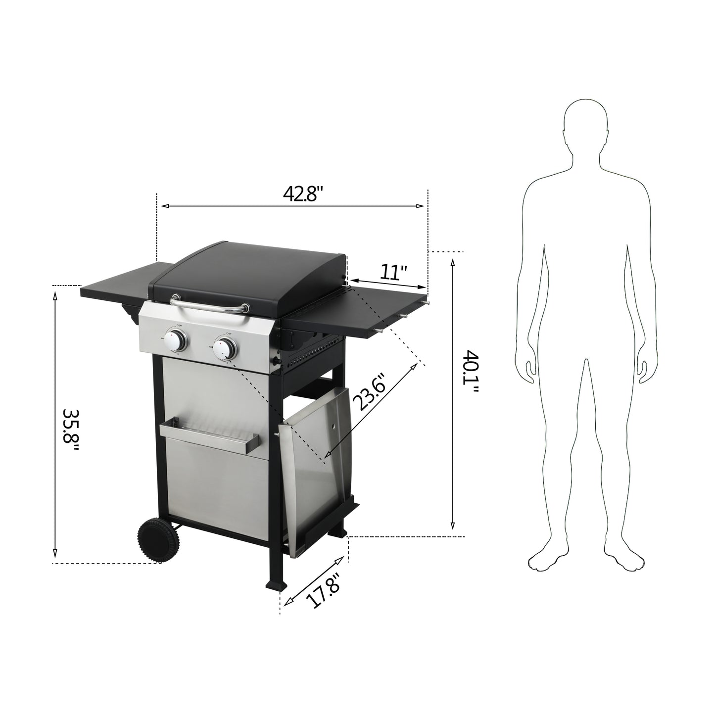 Luz Industrial Propane Gas BBQ Grill