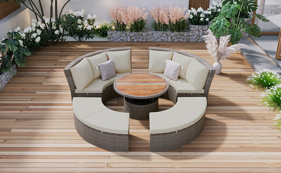 Justo Modern Patio Rattan Daybed
