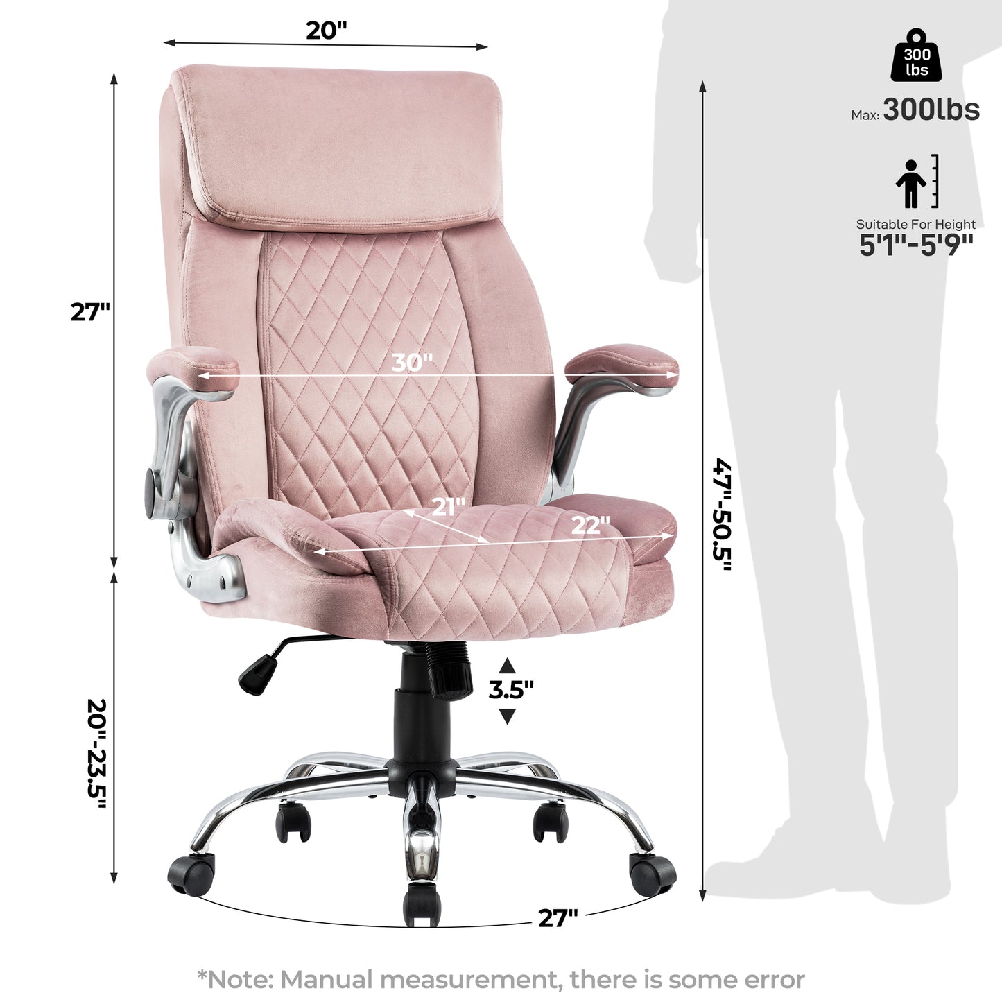 Mission Modern Swivel Office Room Chair