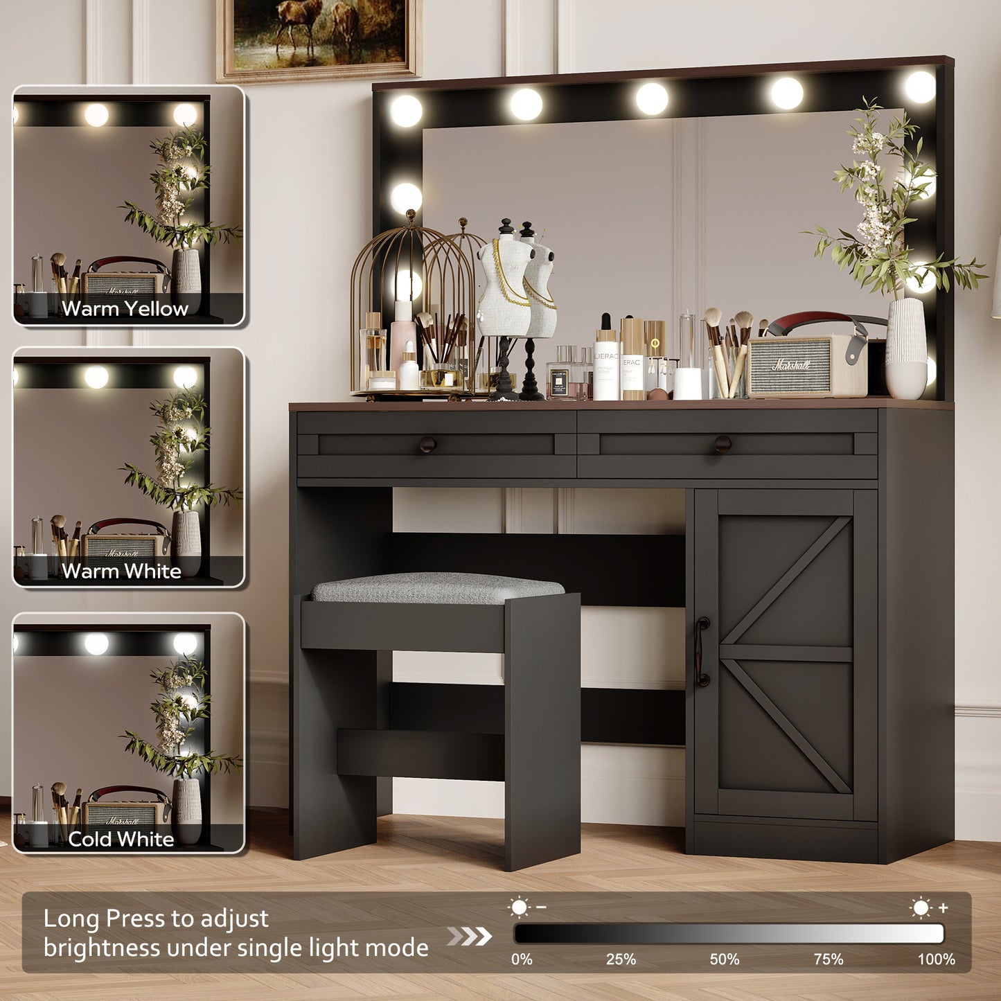 Ghivi Modern Vanity Dressing Desk
