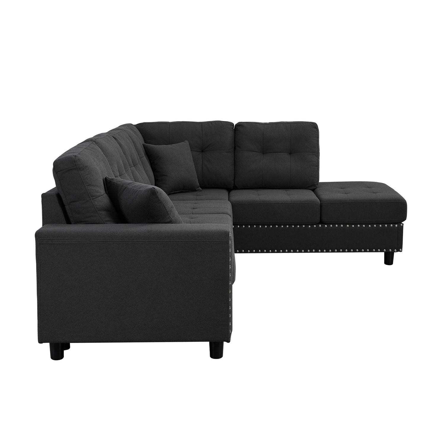 Calista Mid-Century L-Shaped Modular Sofa