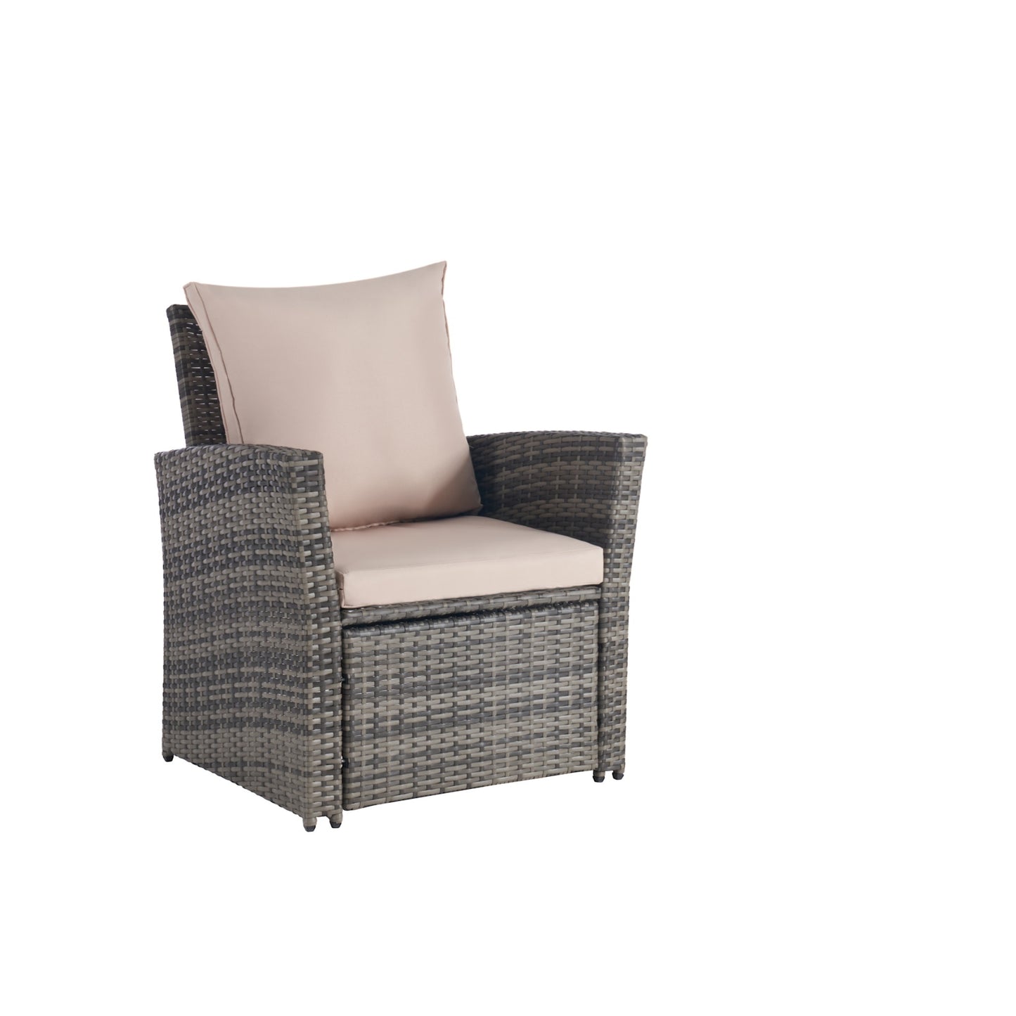 Marites Modern Patio Wicker Furniture Set