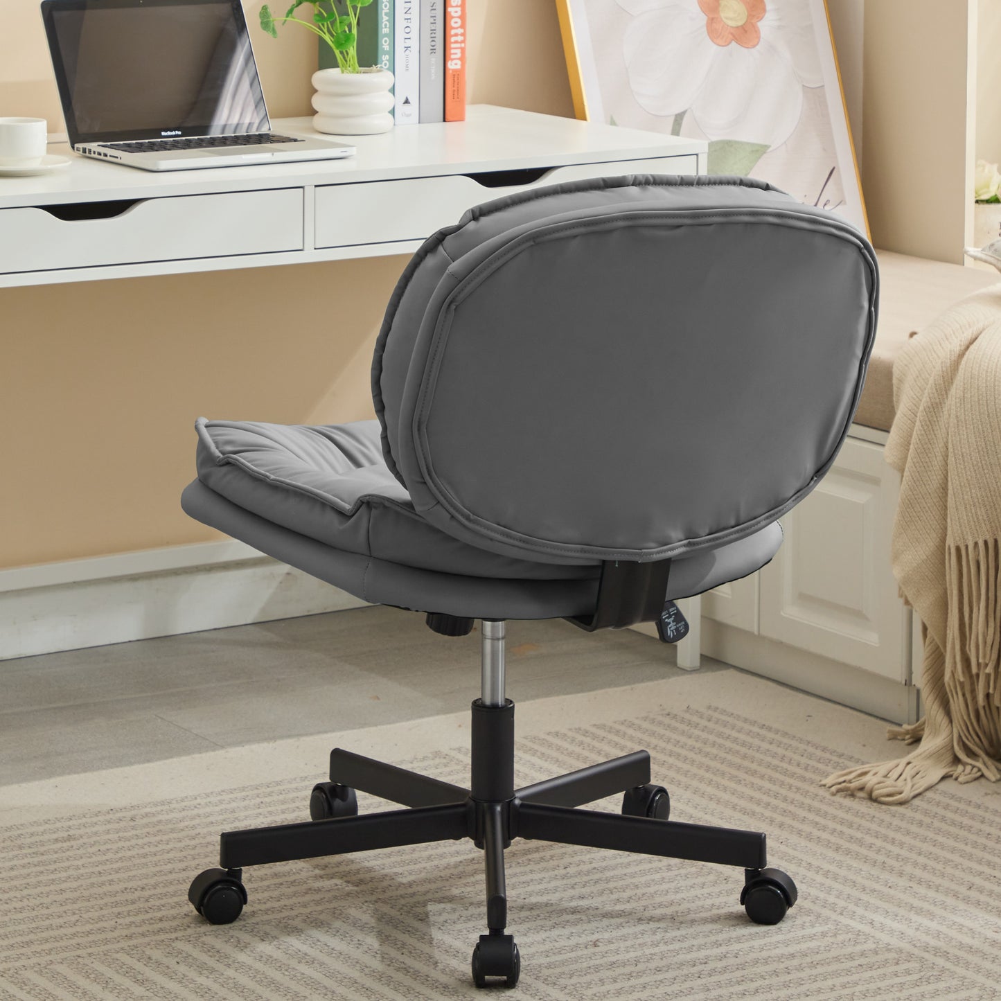 Fitch Mid-Century Armless Fiber Desk Chair