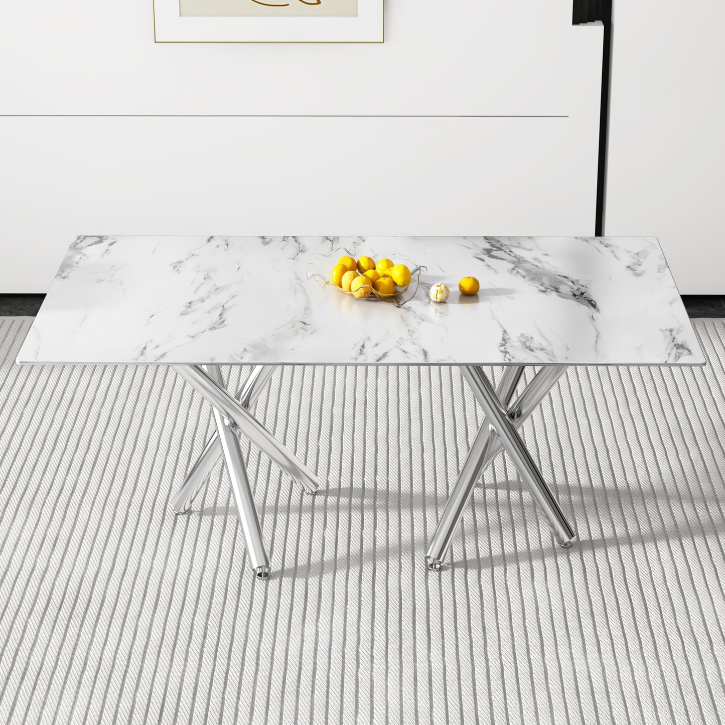 Emery Modern Glass Dining Table