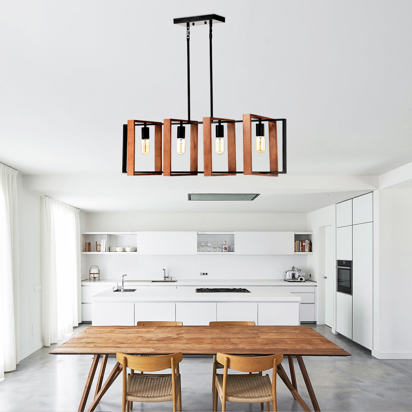 Bartholomew Industrial Rectangular Chandelier