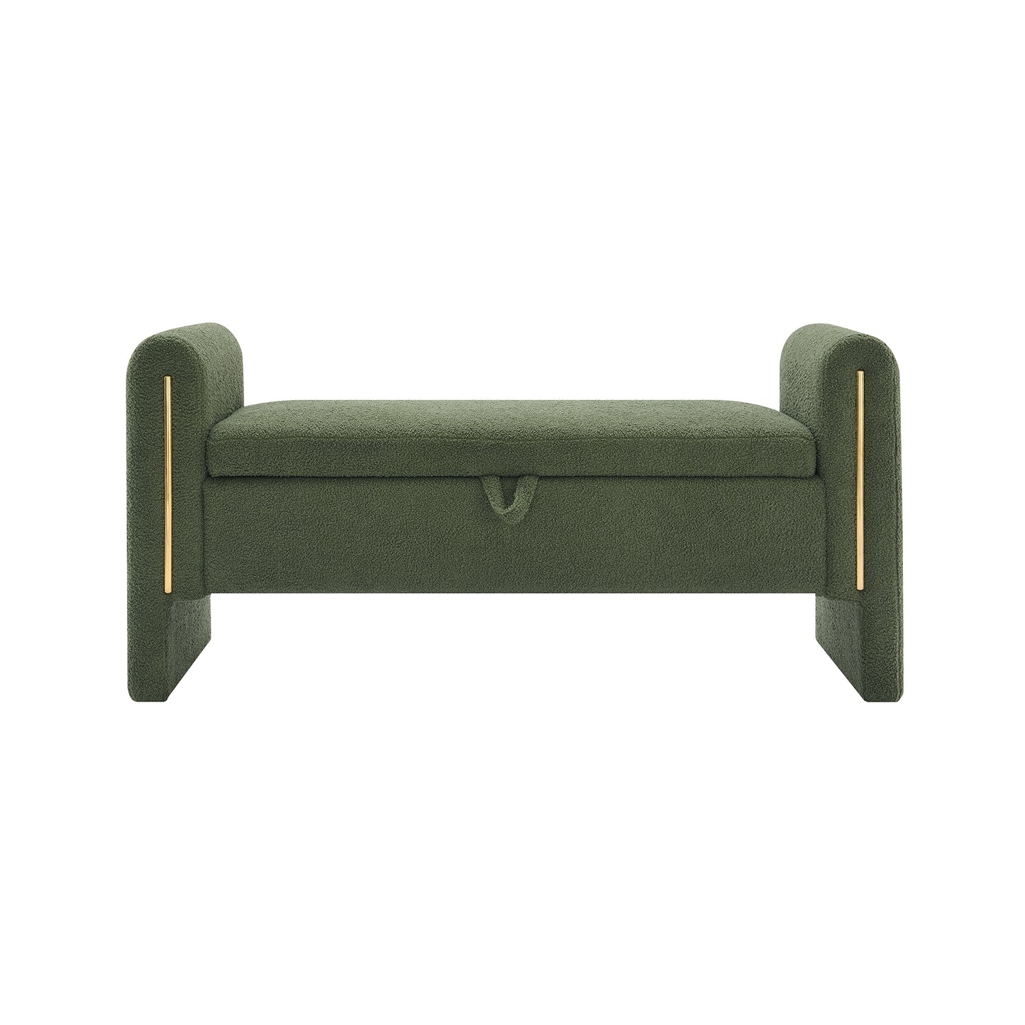 Silverleaf Modern Olive Storage Bench