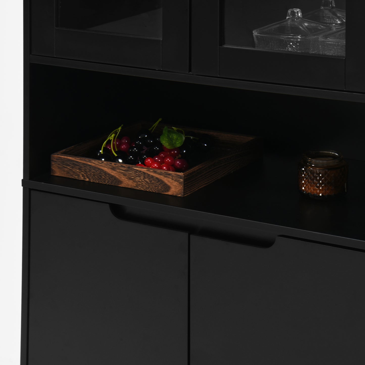 Sonoma Modern Glass Storage Bedroom Cabinet