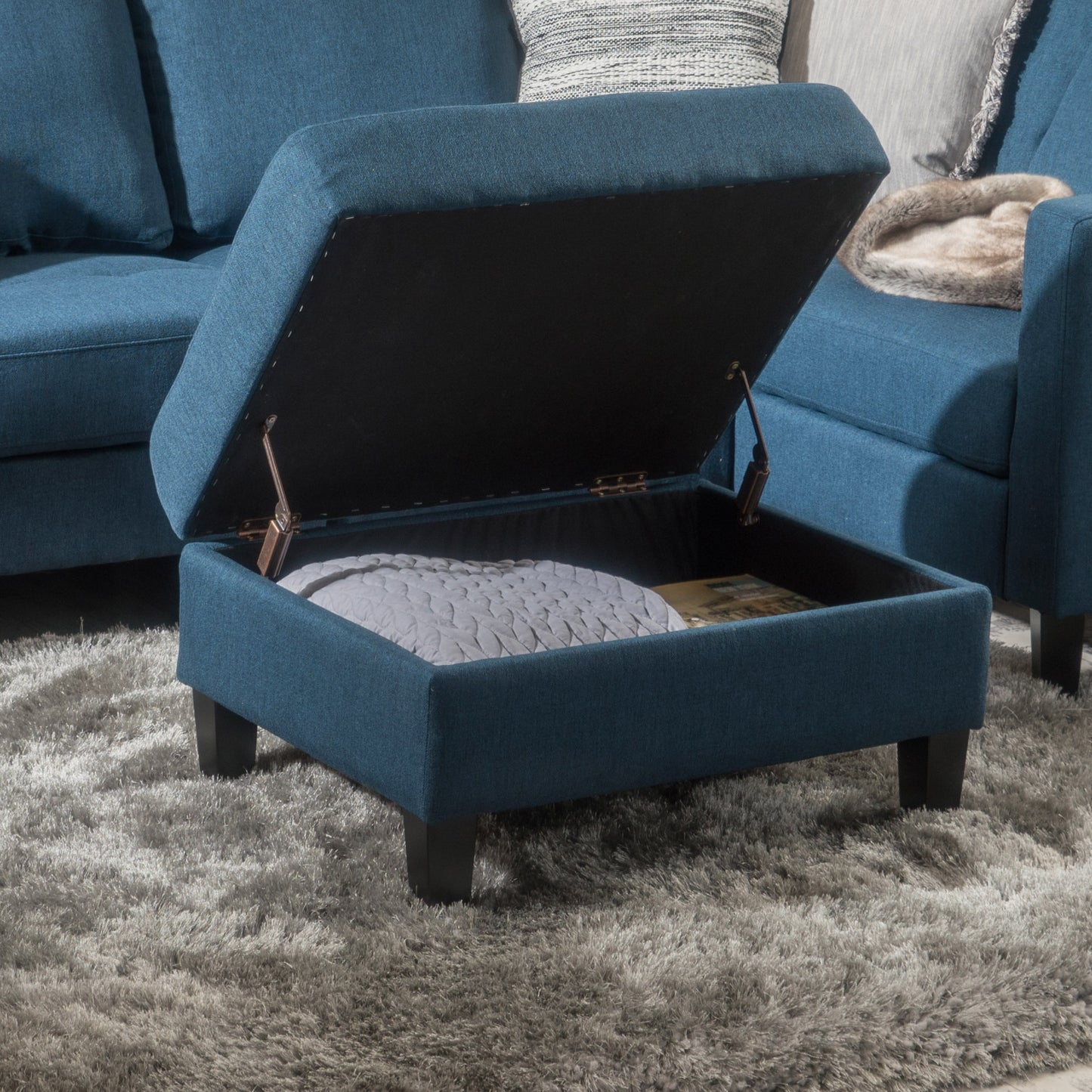 Westport Contemporary Storage Ottoman