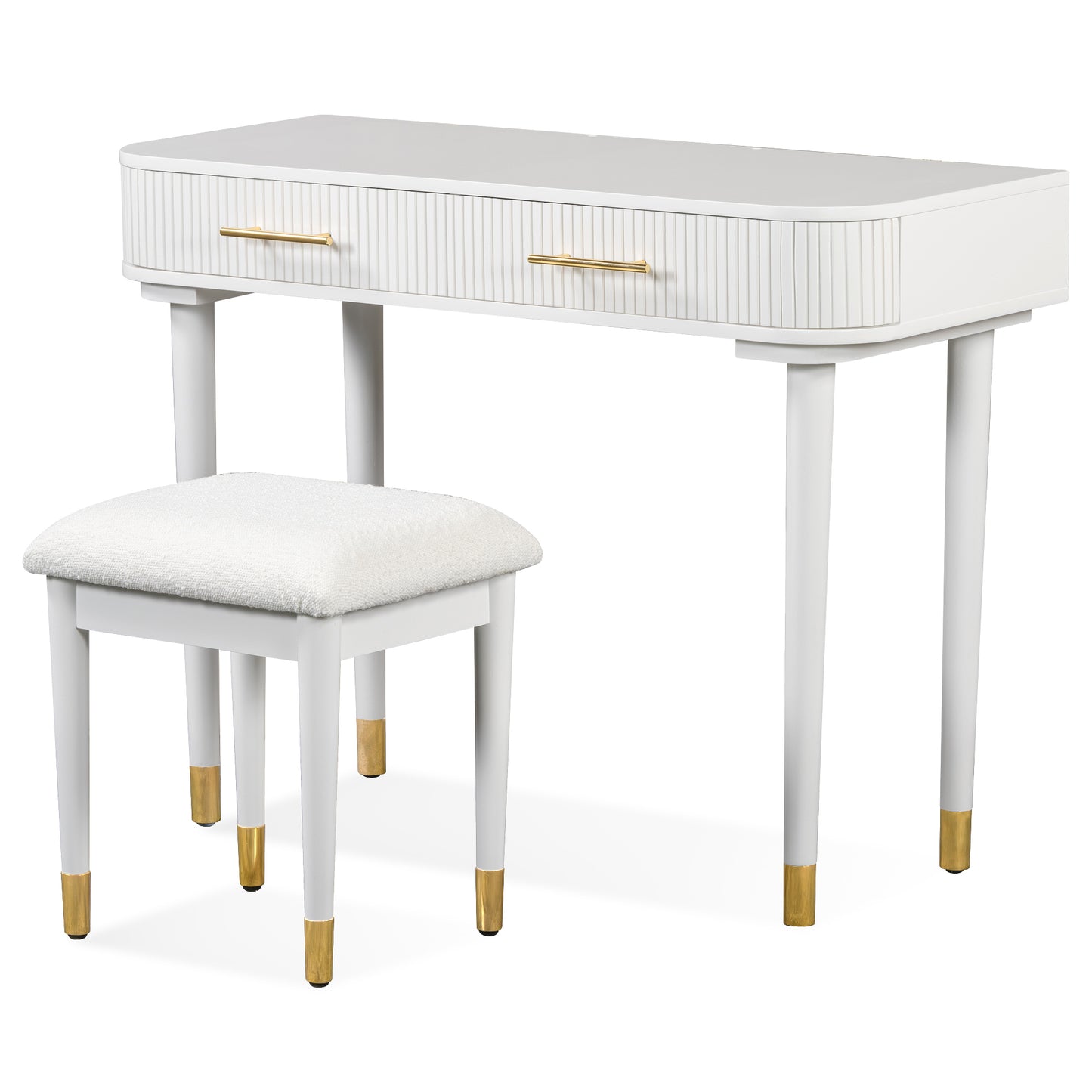 Napa Modern Velvet Lighted Vanity Table