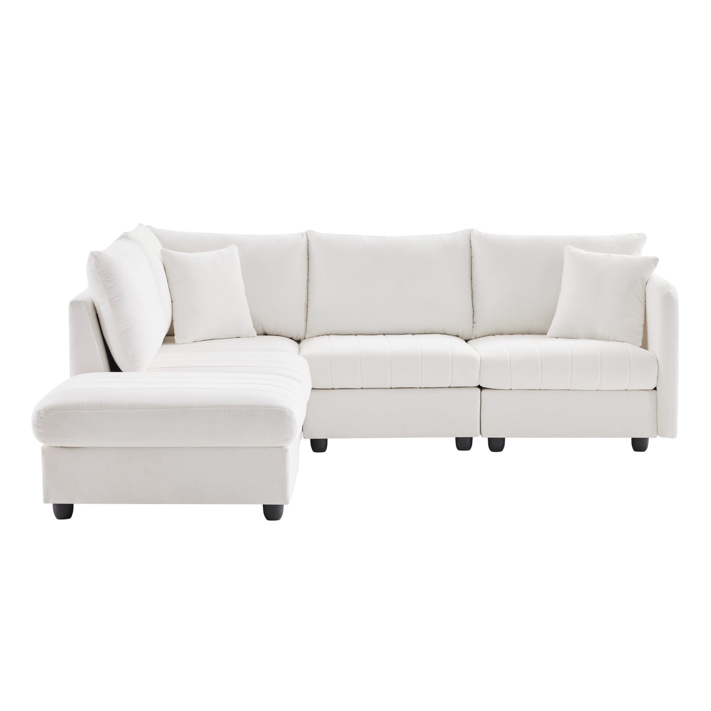 Amity Modern Modern Stripe Sectional Sofa