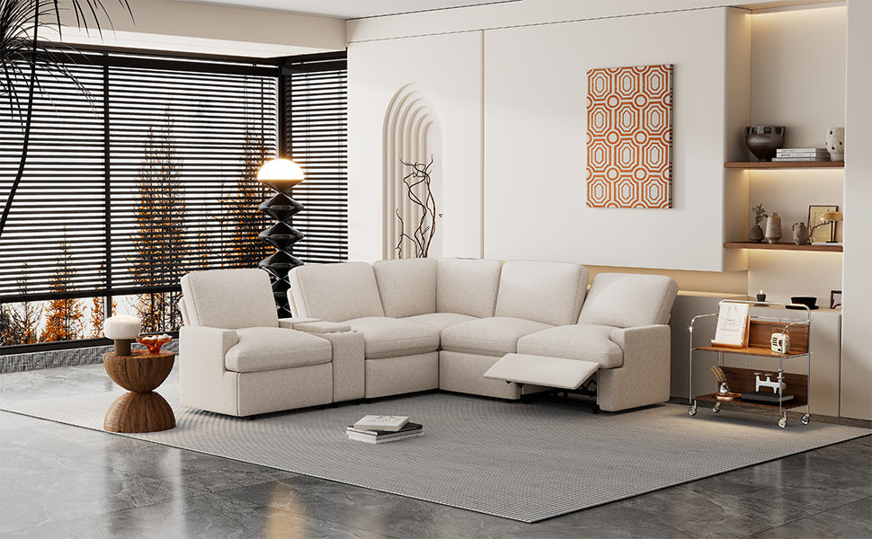 Fremont Modern Power Recliner Sectional Sofa