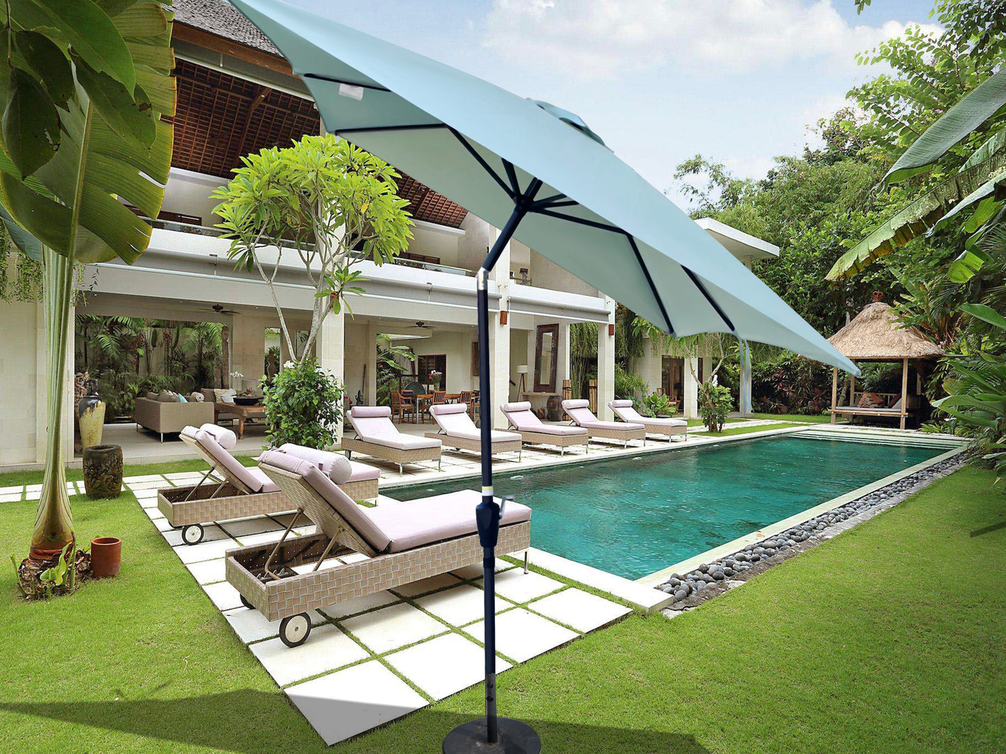 Fitch Modern Patio Tilt Market Umbrella
