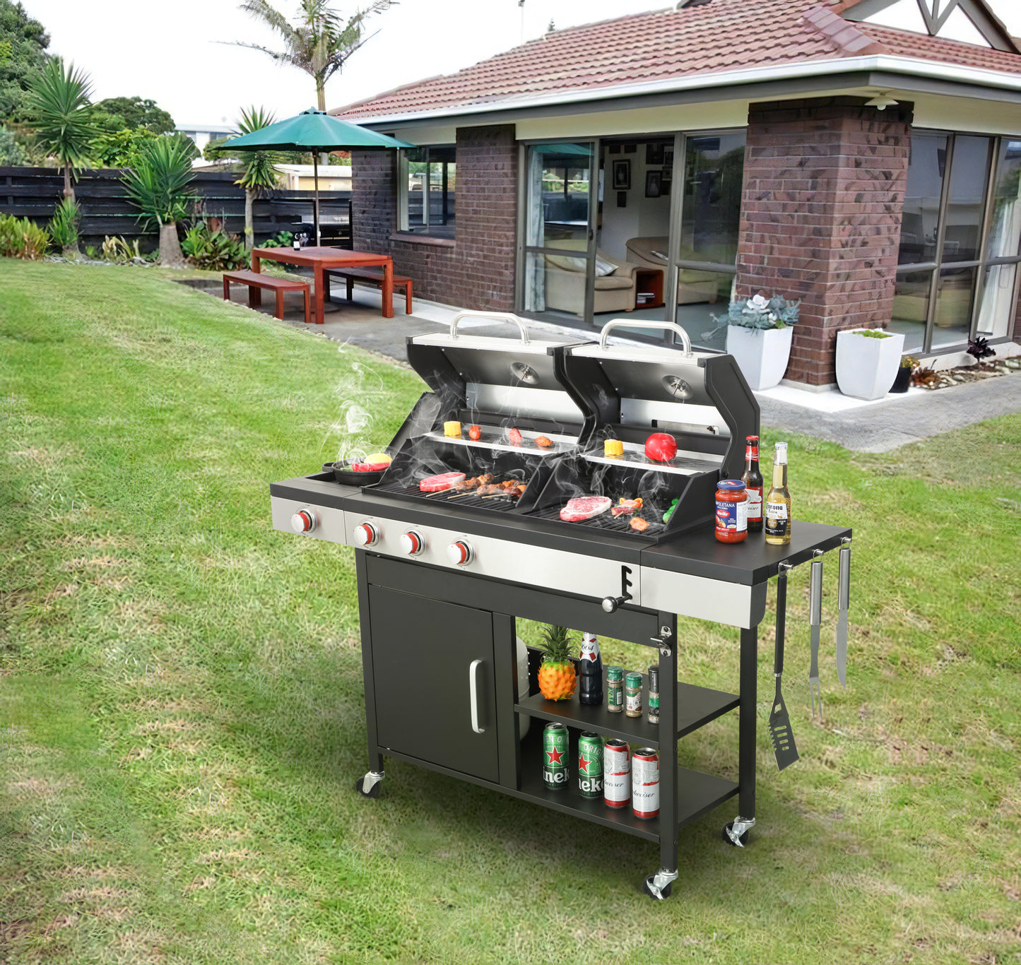 Eda Industrial Outdoor BBQ Grill