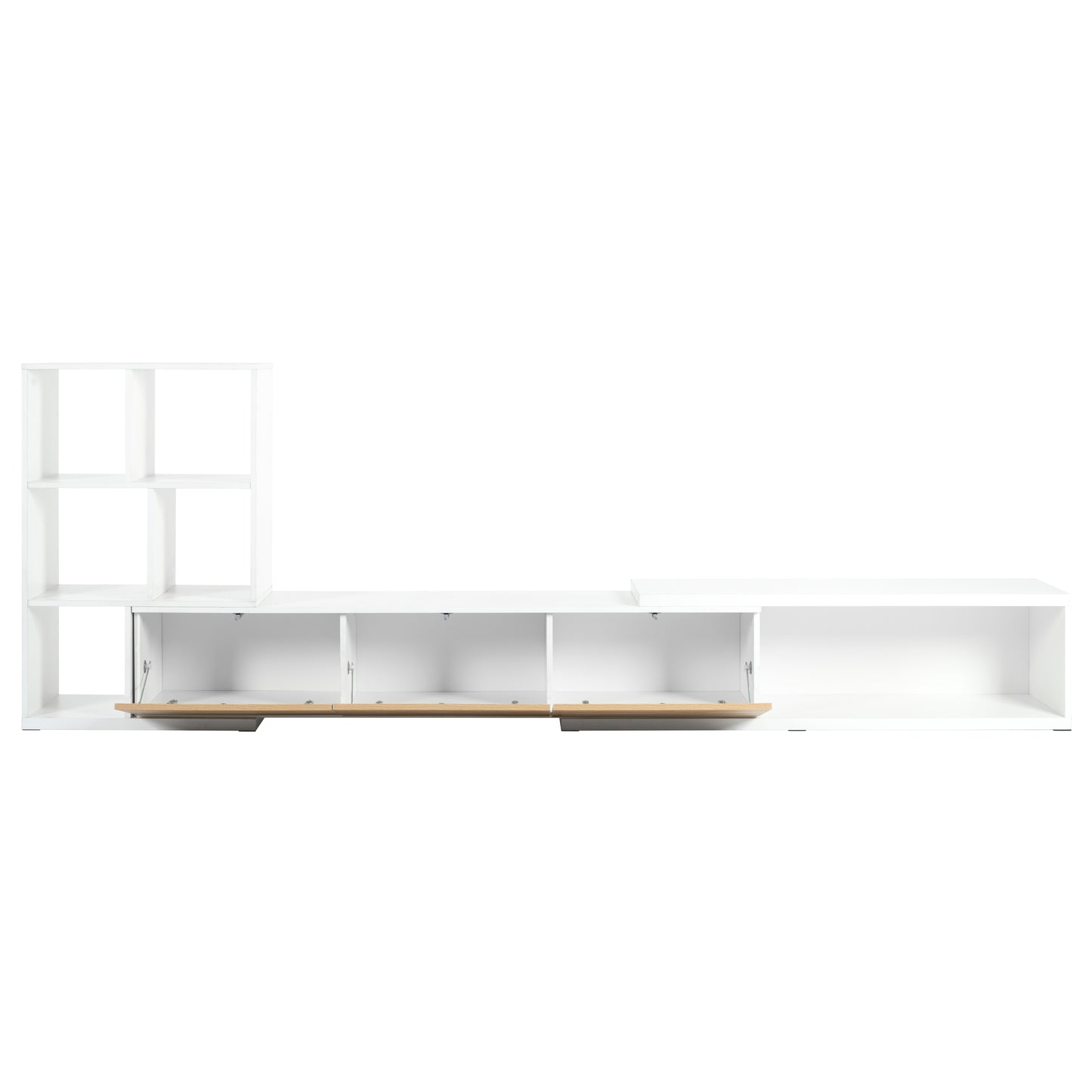Amity Modern Extendable TV Stand Entertainment Center