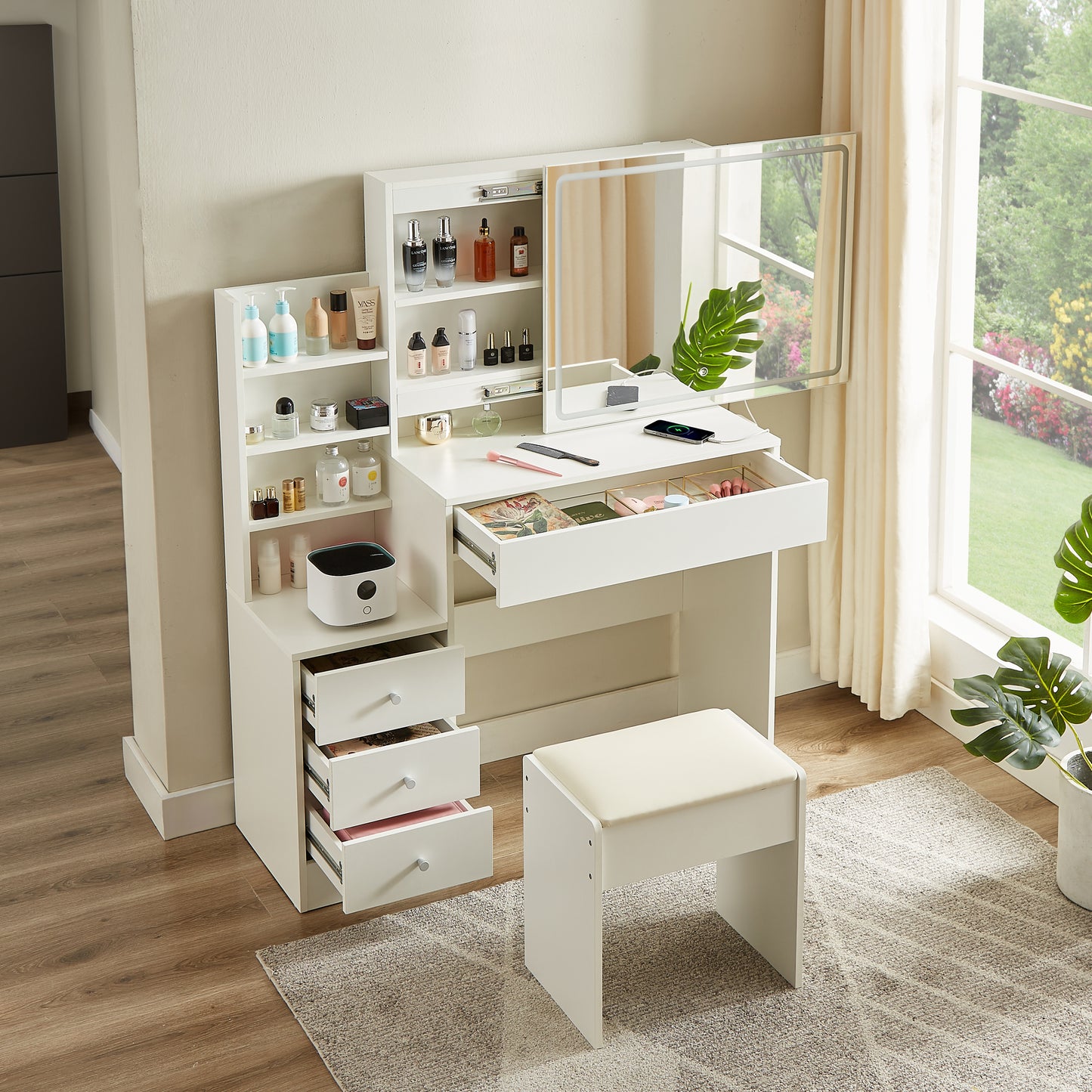 Warmsprings Contemporary Elegant Vanity Desk