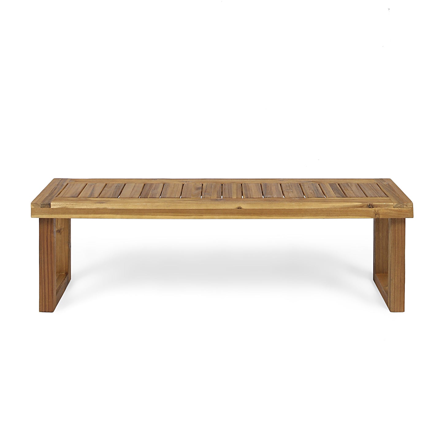 Irvington Craftsman Natural Wood Bench