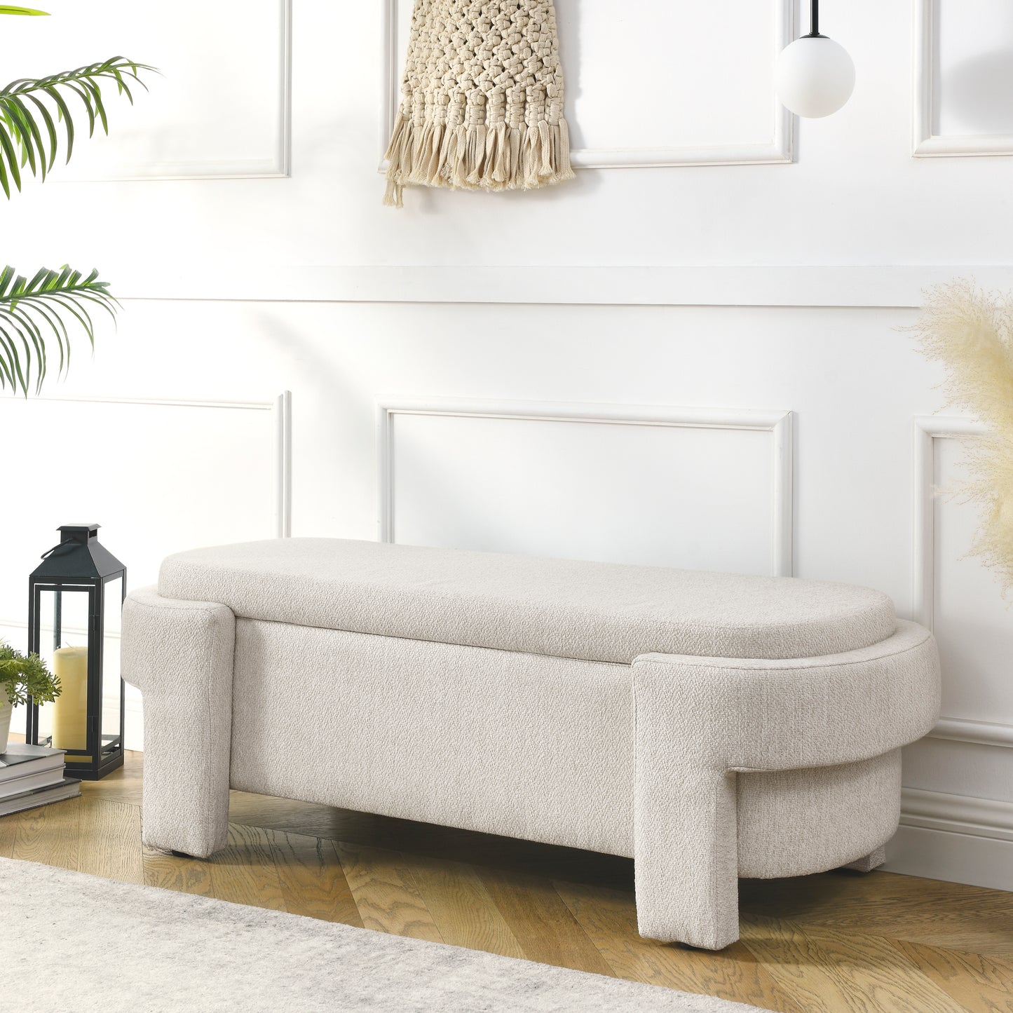 Centerville Contemporary Linen Storage Bench