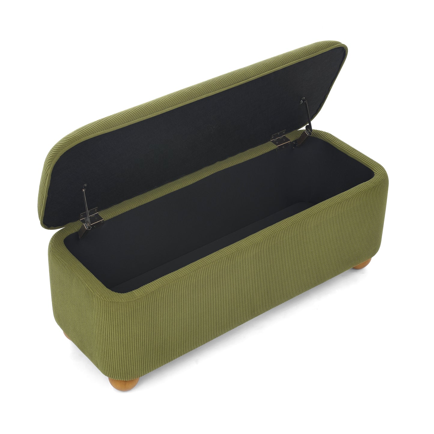 Silverleaf Modern Flannelette Fabric Ottoman Bench