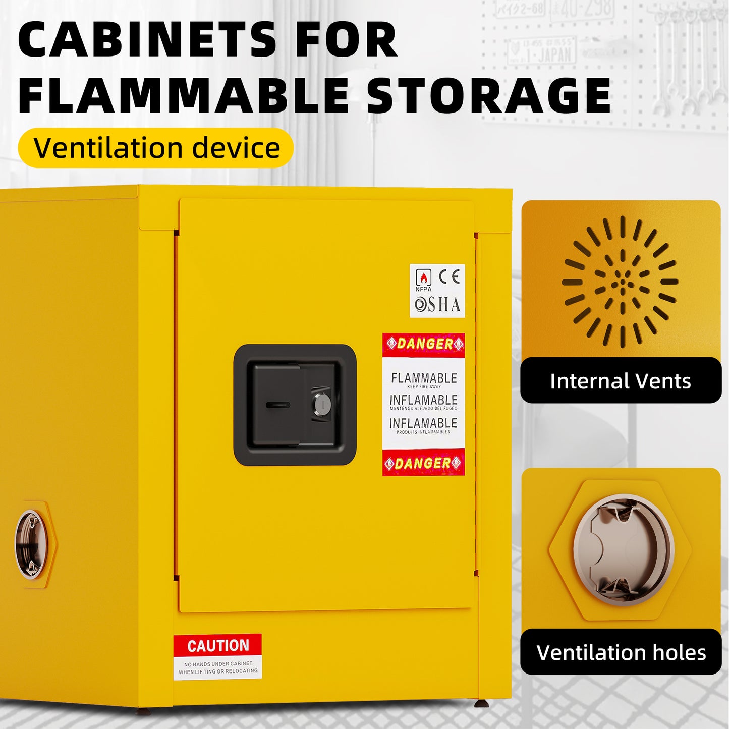 Mission Industrial Flammable Steel Safety Cabinet