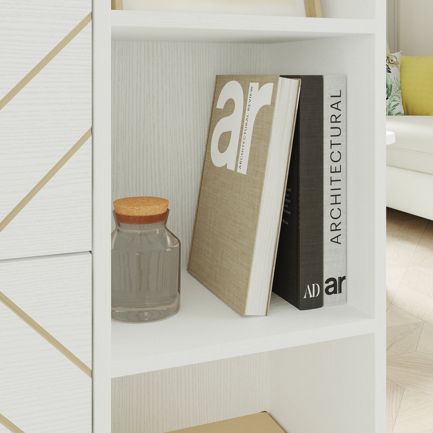 Mission Modern Slim Shoe Storage Cabinet