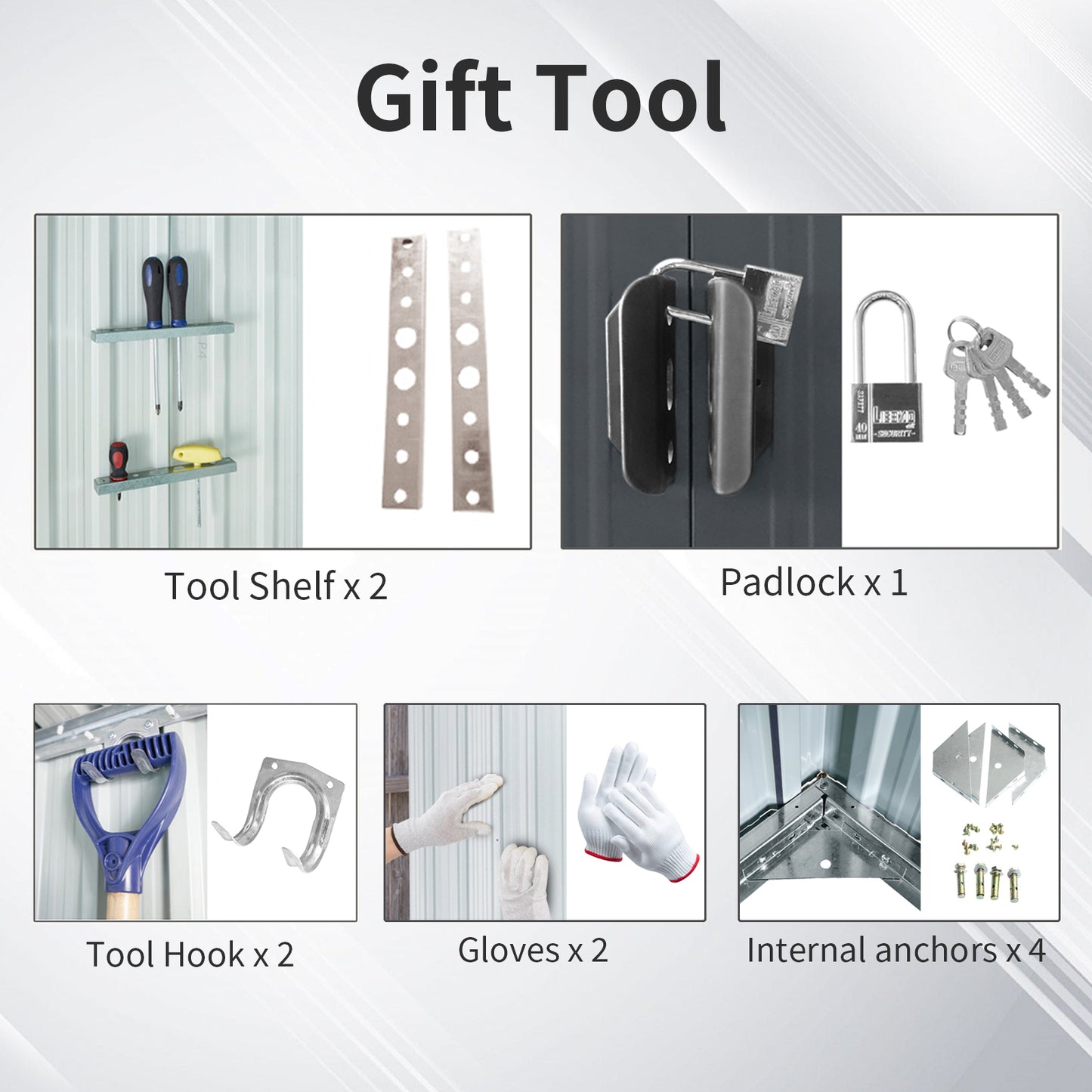 Ghivi Industrial Metal Storage Shed